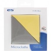 e5 Microfiberduk för rengöring av bildskärmar/glasytor, 2-pack, grå/gu