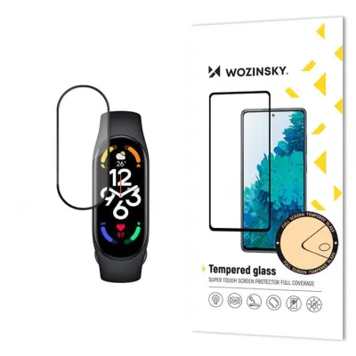 Wozinsky Xiaomi Mi Band 7 Härdat Glas Skärmskydd - Svart