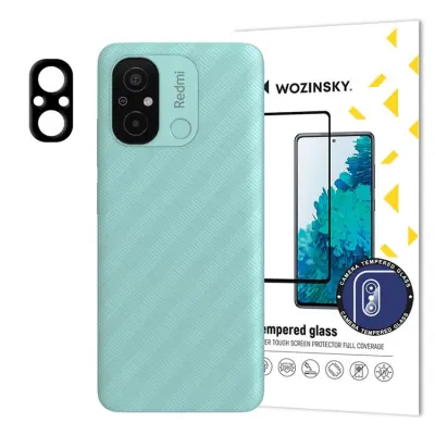 Wozinsky Xiaomi Redmi 12C/11A Kameralinsskydd i Härdat Glas Full Glue