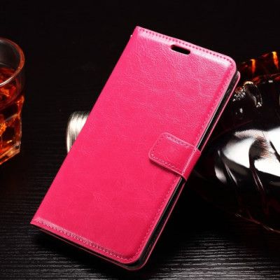 Crazy Horse Plånboksfodral till LG G4 Stylus - Magenta
