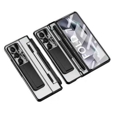 Mobilskal till Galaxy Z Fold7 med Skärmskydd och Stylus - Svart