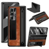 Galaxy Z Fold7 Mobilskal Kickstand med Stylus - Brun
