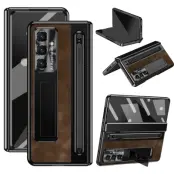 Galaxy Z Fold7 Mobilskal Kickstand med Stylus - Coffee