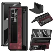 Galaxy Z Fold7 Mobilskal Kickstand med Stylus - Vinröd