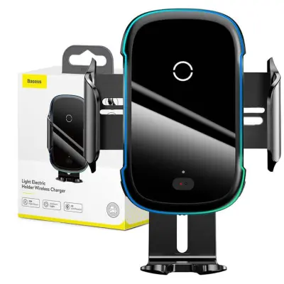Baseus Light Car Holder&Qi Charger