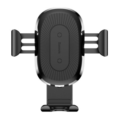 Baseus Wireless Qi Charger Car Mount (iPhone) - Svart