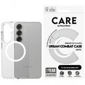 CARE By PanzerGlass Galaxy S25 Mobilskal MagSafe QI Urban Combat - Vit