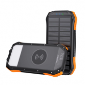 Choetech Solar induction Powerbank 10000mAh Qi 5W - Orange