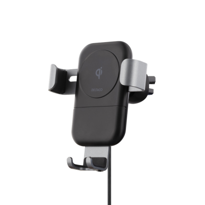 Deltaco Mobilhållare för Bilen med Trådlös Laddning 10W