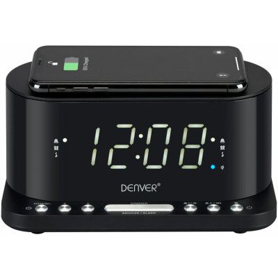 Denver Klockradio Med Qi-laddning