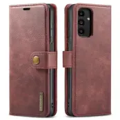 DG.MING Folio Flip Detachable Plånboksfodral Galaxy A13 4G - Röd