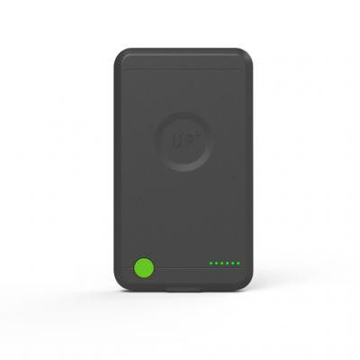 Exelium Power bank 3000 mAh med trådlös QI-laddning - Svart