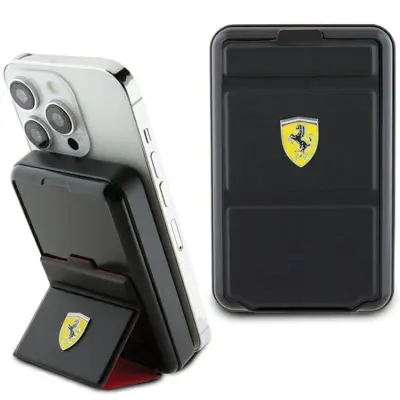 Ferrari Powerbank Magsafe 10000mAh 15W Metal Logo - Svart