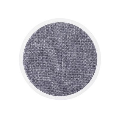 GEAR - Trådlös QI Laddare USB-C Ansl. 15W Vit med Grå Textil