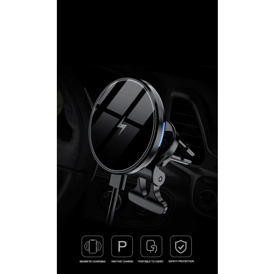 Magsafe magnetisk QI Trådlös laddare - Svart