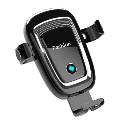 Qi Bilhållare till Luftventil med 15W Trådlös Laddning S19 - Svart