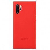 Samsung Silicone Cover för Samsung Galaxy Note 10 Plus - Röd