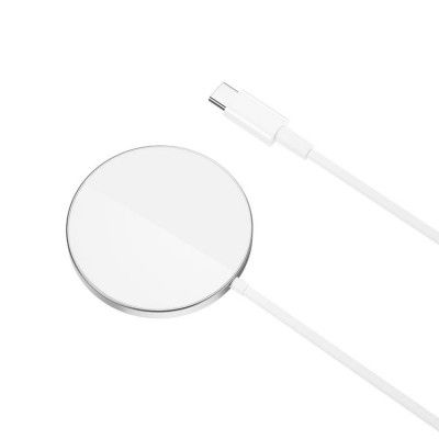 XO Magnetisk Qi Trådlös Laddare 15W CX011 - Silver